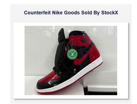 stockx nike fake|stockx nike lawsuit.